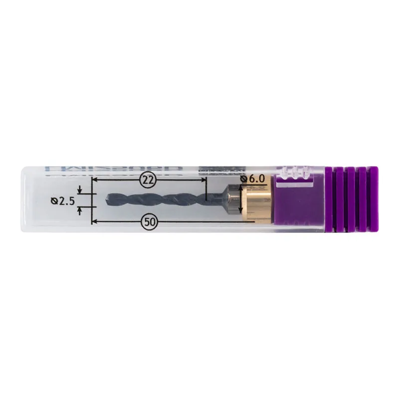 Сверло для CAD/CAM D2.5 22L d6 L50 CoCr / Ti для станков imes-icore 350i, 350i PRO, 550i, 650i, 750i