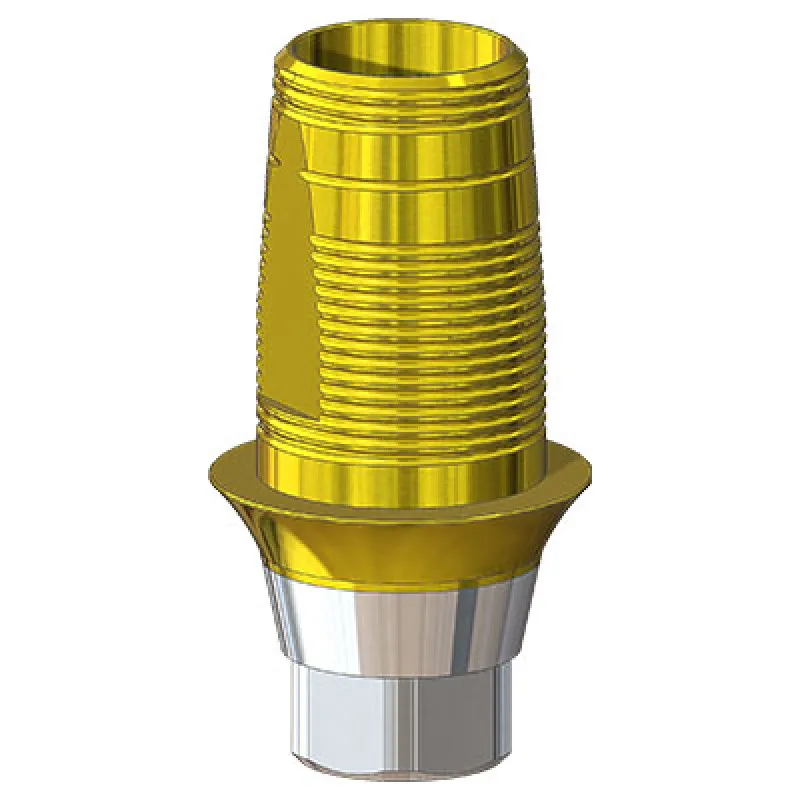 Титановое основание TiN Белл Гео (Bell Geo) G/H=1.3 H=5.3, совместимое с Lenmiriot A/CC, NobelActive / Conical RP, один. констр.