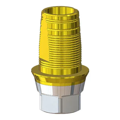 Титановое основание TiN Белл Гео (Bell Geo) G/H=1.3 H=5.5, совместимое с Lenmiriot A/CC, NobelActive / Conical WP, один. констр.