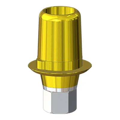 Титановое основание TiN Флэт (Flat) G/H=1.5 H=4.5, совместимое с Lenmiriot M, Osstem Mini, один. констр.