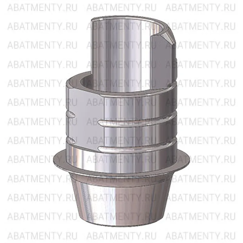 Титановое основание Степ (Step) ARUM G/H=0.5 H=4, совместимое с Lenmiriot A/CC, NobelActive / Conical NP, мост. констр.