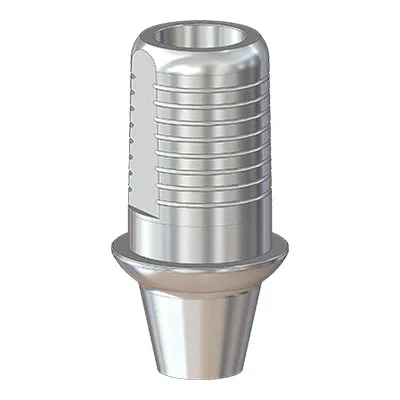 Титановое основание Флэт (Flat) G/H=1 H=4.5, совместимое с Lenmiriot A/CC, NobelActive / Conical 3.0, мост. констр.