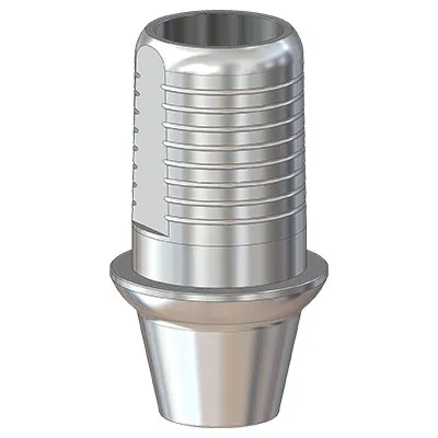 Титановое основание Флэт (Flat) G/H=1 H=4.5, совместимое с Lenmiriot A/CC, NobelActive / Conical NP, мост. констр.