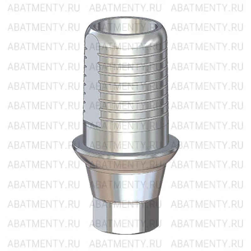 Титановое основание Флэт (Flat) G/H=1 H=4.5, совместимое с Lenmiriot A/CC, NobelActive / Conical NP, один. констр.