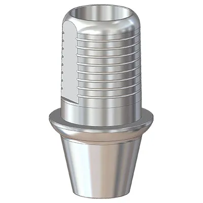 Титановое основание Флэт (Flat) G/H=1 H=4.5, совместимое с Lenmiriot A/CC, NobelActive / Conical RP, мост. констр.