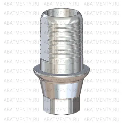 Титановое основание Флэт (Flat) G/H=1 H=4.5, совместимое с Lenmiriot A/CC, NobelActive / Conical RP, один. констр.