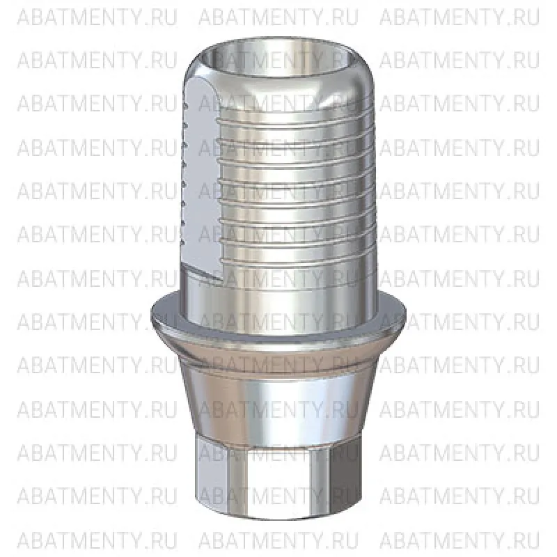 Титановое основание Флэт (Flat) G/H=1 H=4.5, совместимое с Lenmiriot A/CC, NobelActive / Conical RP, один. констр.
