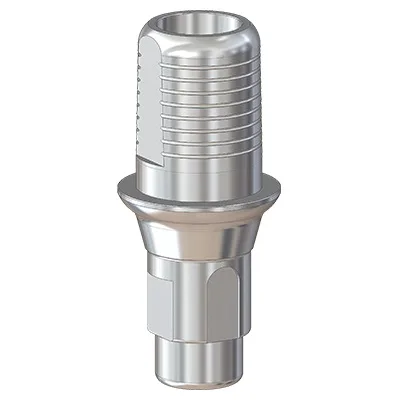 Титановое основание Флэт (Flat) G/H=1 H=4.5, совместимое с Straumann Bone Level RC, один. констр.