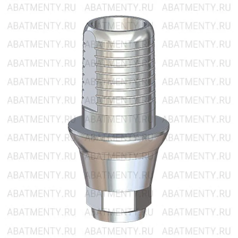 Титановое основание Флэт (Flat) G/H=1.5 H=4.5, совместимое с Dentium Implantium, Superline, Lenmiriot I/SL, один. констр.
