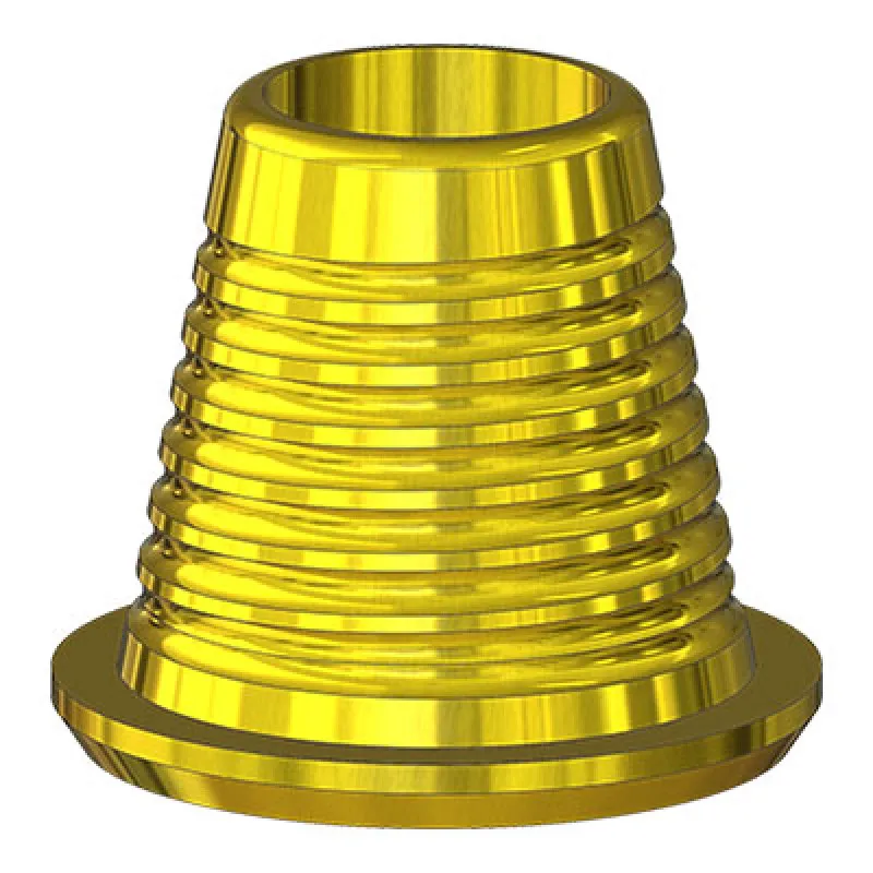 Титановое основание для мультиюнита Lenmiriot Multi-Unit TiN D=4.8 H=4, совместимое с Lenmiriot Multi-Unit, Nobel Multi-Unit под отвертку Ankylos