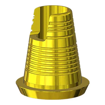 Титановое основание для мультиюнита Lenmiriot Multi-Unit TiN D=4.8 H=5.5, совместимое с Lenmiriot Multi-Unit, Nobel Multi-Unit под отвертку Osstem