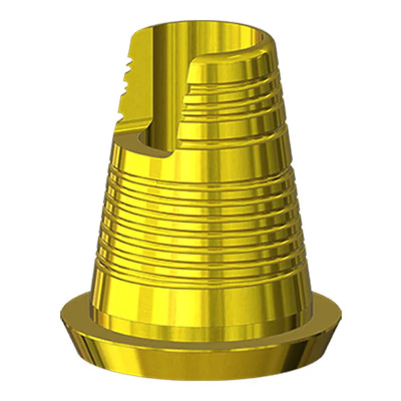 Титановое основание для мультиюнита Lenmiriot Multi-Unit TiN D=4.8 H=5.5, совместимое с Lenmiriot Multi-Unit, Nobel Multi-Unit под отвертку Osstem