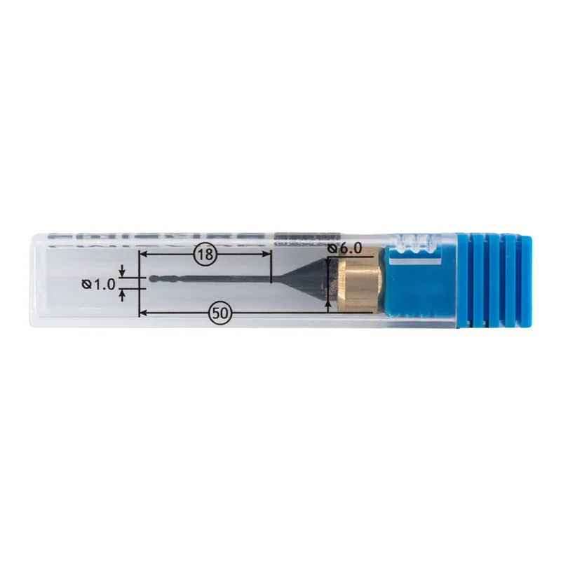 Фреза для CAD/CAM сферическая D1 18L r0.5 d6 L50 CoCr / Ti для станков imes-icore 350i, 350i PRO, 550i, 650i, 750i