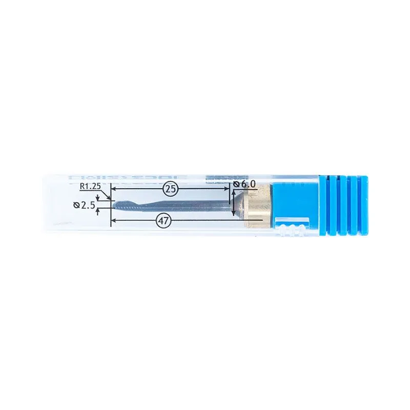 Фреза для CAD/CAM сферическая D2.5 5.97L r1.25 d6 L50 PMMA для станков imes-icore 350i, 350i PRO, 550i, 650i, 750i