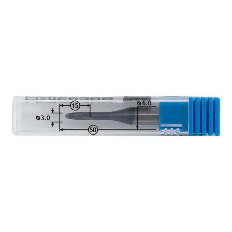 Фреза для CAD/CAM сферическая D3.0 15L r1.5 d6 L50 CoCr / Ti для станков imes-icore 350i, 350i PRO, 550i, 650i, 750i