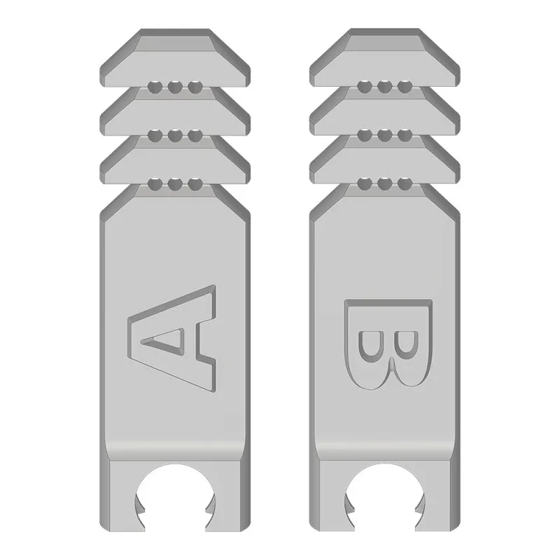 Пластины-коннекторы 8 шт. для интраорального сканмаркера Lenmiriot Multi-Unit: ABх2 шт., CDх2 шт., EFх2 шт., GHх2 шт.
